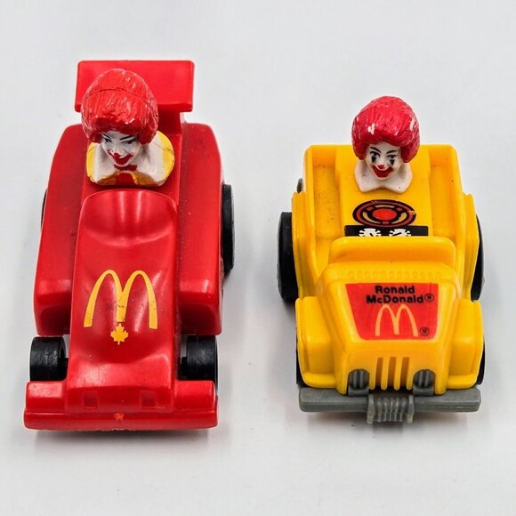 Ronald McDonald Happy Meal Pull Back Car McDonald’s Red Yellow Vintage 1985 1988 - Picture 4 of 11